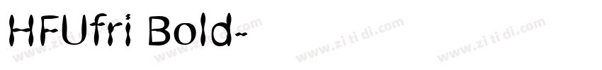 HFUfri Bold字体转换